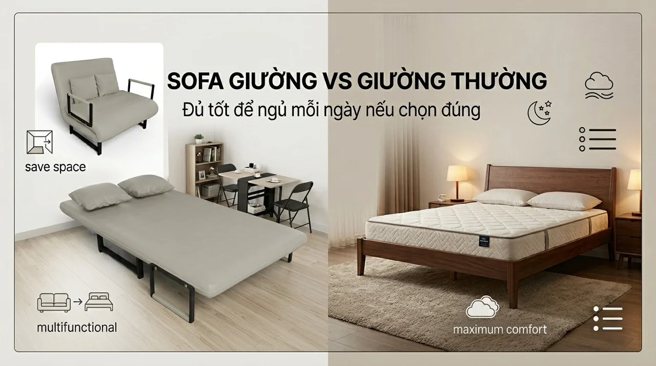 Ngủ Hàng Đêm Trên Sofa Giường Có Tốt Không? 7 Ngủ Trên Sofa Giường Vs Giường Truyền Thống
