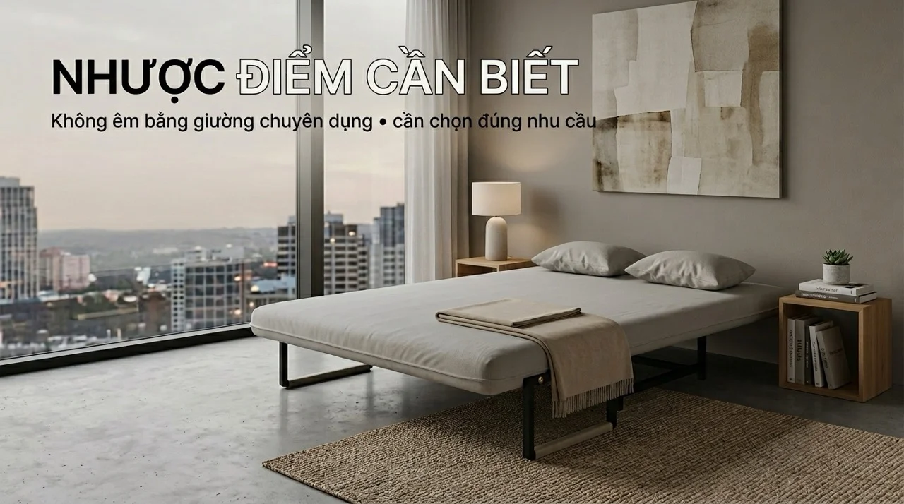 Có Nên Mua Sofa Giường Không? Ưu Nhược Điểm Thực Tế 7 Nhược Điểm Của Sofa Giường
