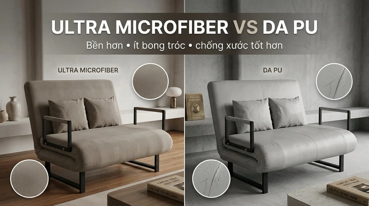 Da Ultra Microfiber Là Gì? Vì Sao Bền Hơn Da PU Gấp 3 Lần 8 So Sánh Da Ultra Microfiber Với Các Loại Da Phổ Biến