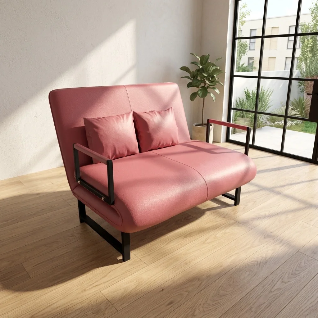 Sofa Giường Da HAKAWA SFD-120 5 Sofa Giường Da HAKAWA SFD-120 màu hồng