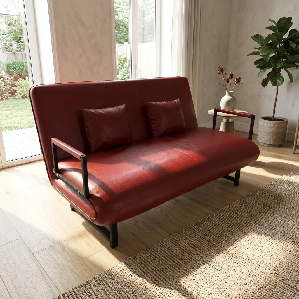 Sofa Giường Da HAKAWA SFD-150 5 Sofa Giường Da HAKAWA SFD-150 màu đỏ