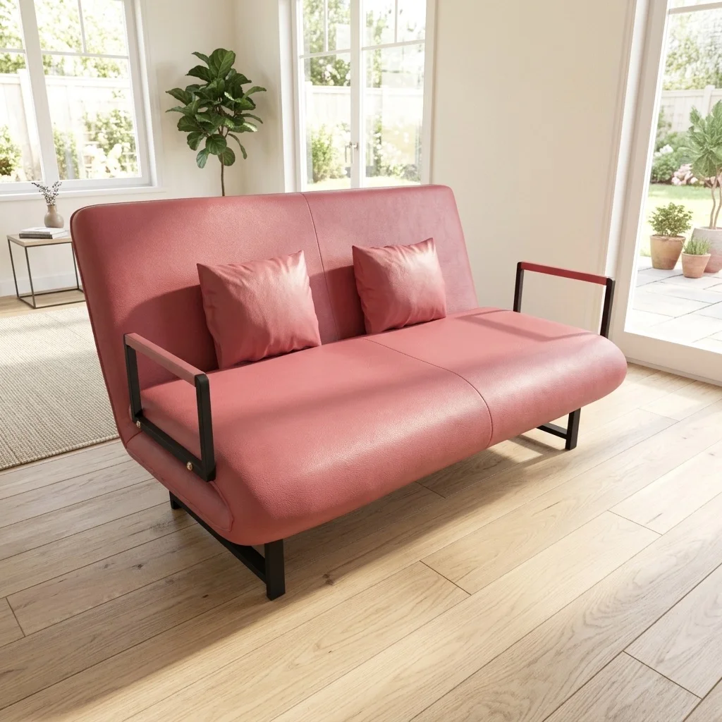 Sofa Giường Da HAKAWA SFD-150 1 Sofa Giường Da HAKAWA SFD-150 màu hồng