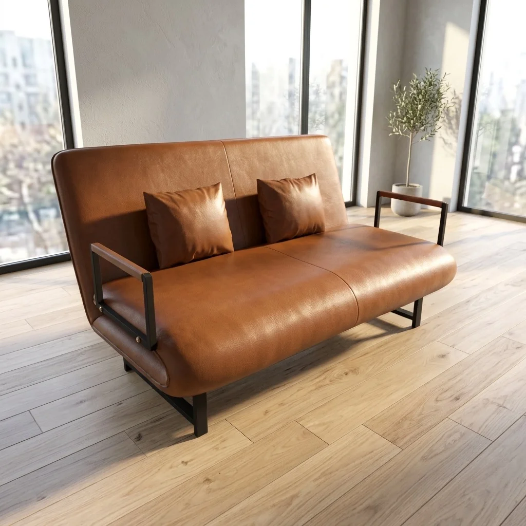 Sofa Giường Da HAKAWA SFD-150 4 Sofa Giường Da HAKAWA SFD-150 màu nâu