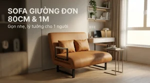 Sofa Giường Đơn 80cm & 1m - Gọn Nhẹ Cho 1 Người