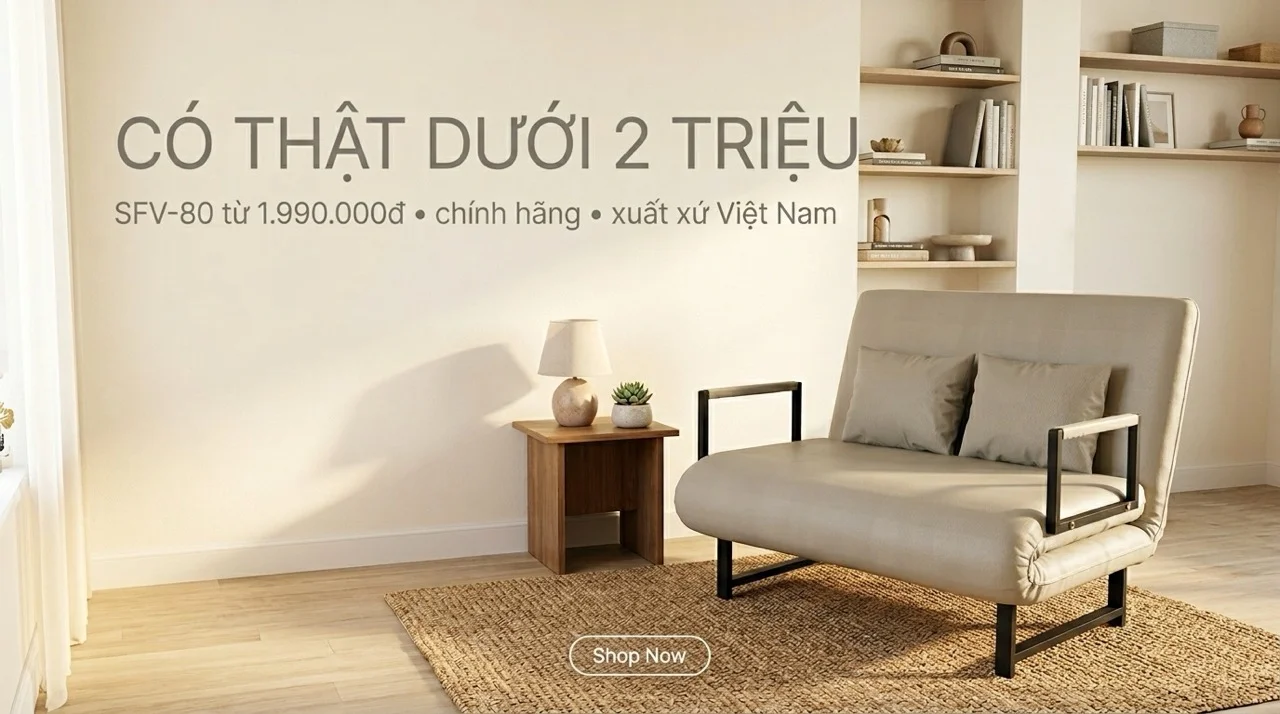 Sofa Giường Giá Rẻ Dưới 2 Triệu - Mua Ở Đâu Chất Lượng? 6 Sofa giường giá rẻ dưới 2 triệu