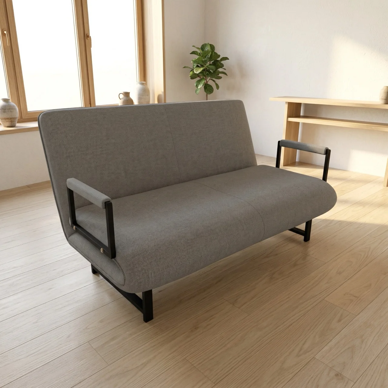 Sofa Giường Vải HAKAWA SFV-150 5 Sofa Giường Vải HAKAWA SFV-150 màu xám