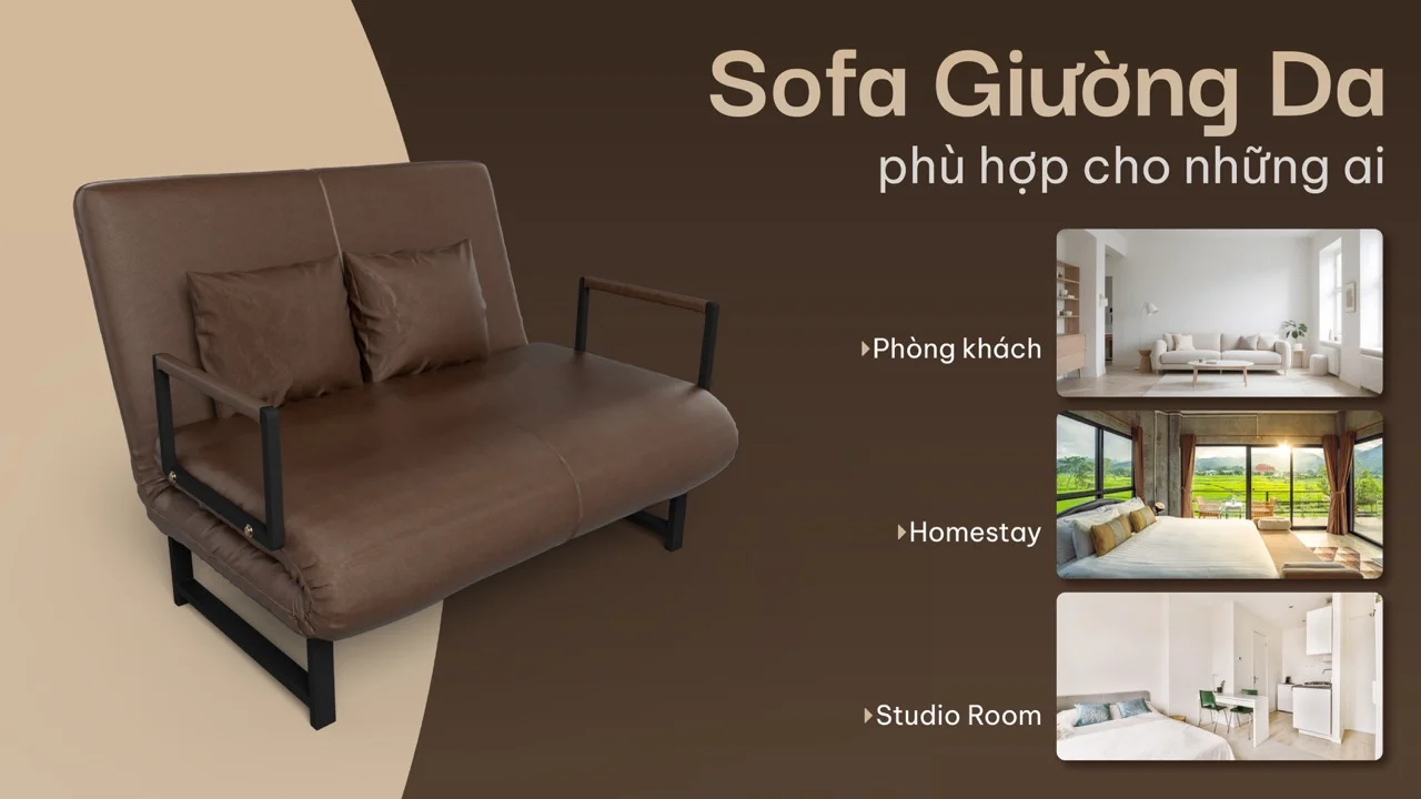 Sofa Giường Da HAKAWA SFD-120 21 Sofa SFD-120 phù hợp với những ai