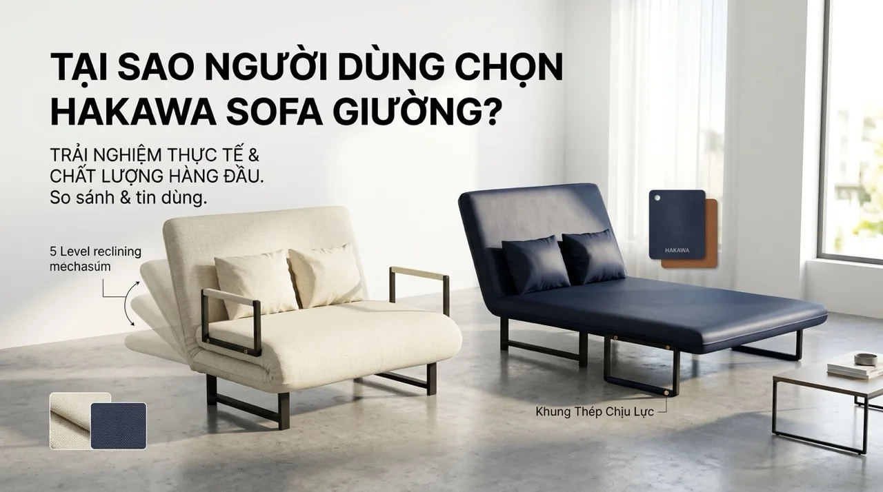 Top 8 Mẫu Sofa Giường Bán Chạy Nhất HAKAWA 6 Tại Sao Nên Chọn Sofa Giường HAKAWA