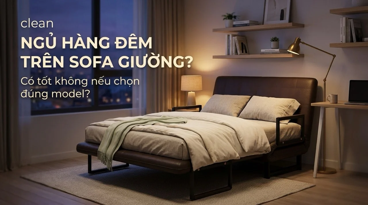 Ngủ Hàng Đêm Trên Sofa Giường Có Tốt Không? 5 Tại Sao Nhiều Người Muốn Dùng Sofa Giường Thay Giường Ngủ