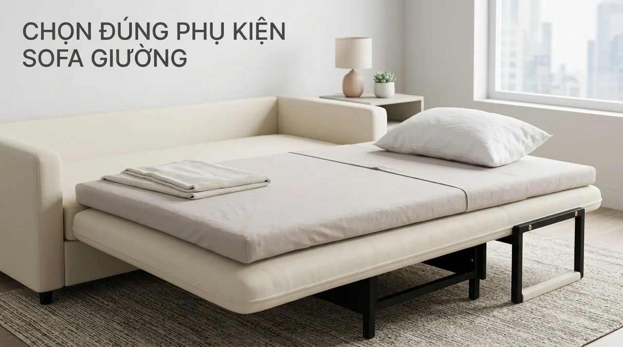 Phụ Kiện Sofa Giường - Topper, Gối, Ga Trải Nên Mua Gì? 6 Tại Sao Phụ Kiện Sofa Giường Lại Quan Trọng