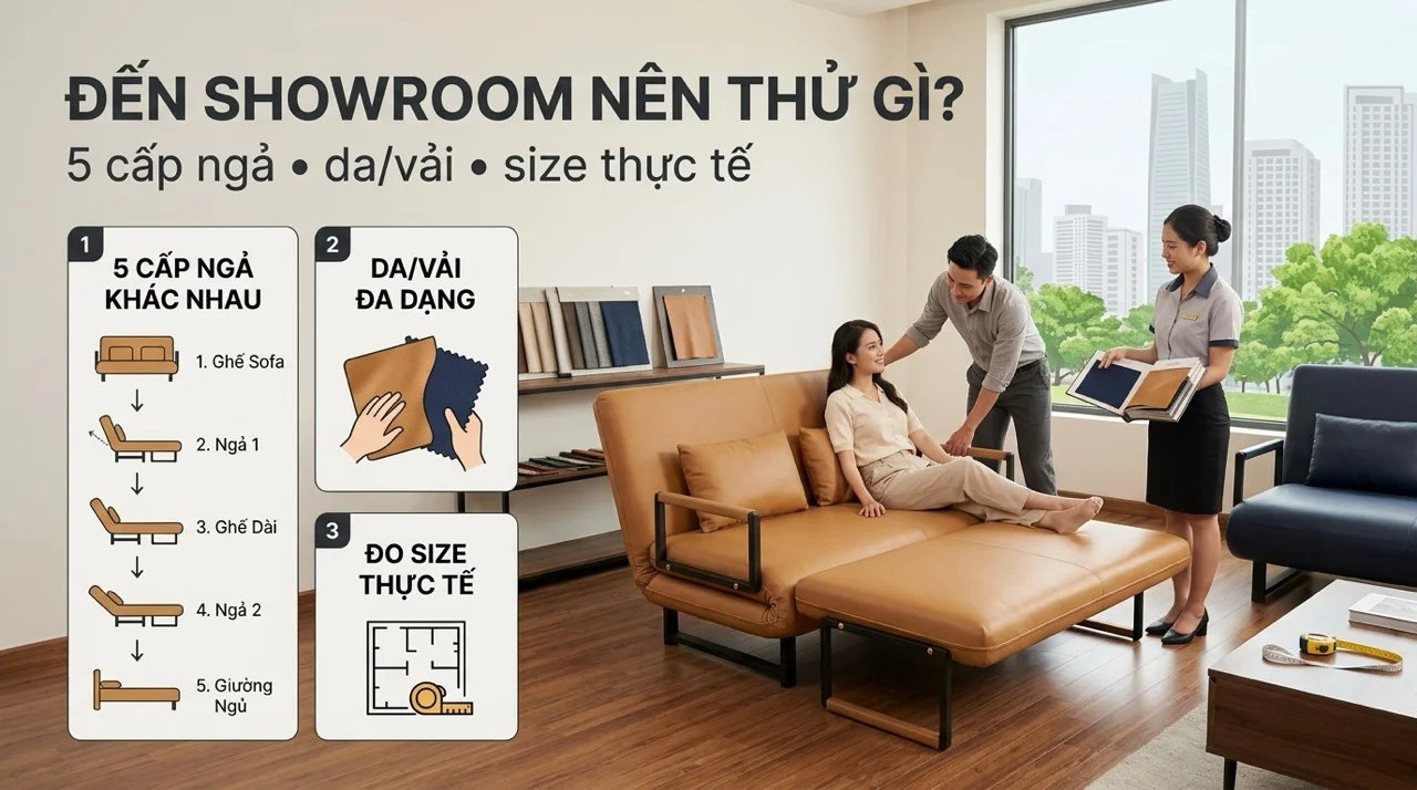 Mua Sofa Giường Ở TPHCM - Showroom & Địa Chỉ Uy Tín 9 Trải Nghiệm Gì Khi Đến Showroom HAKAWA