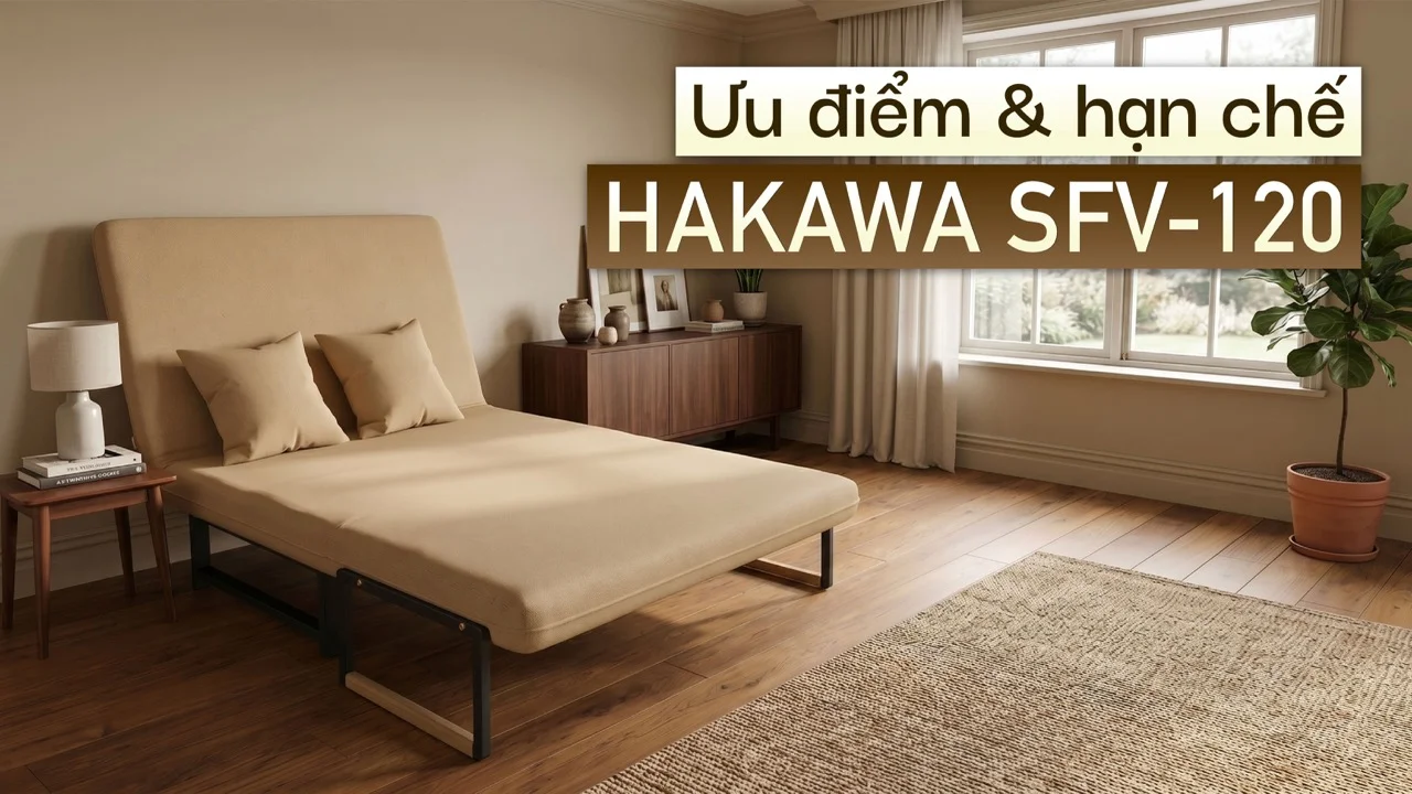 Sofa Giường Vải HAKAWA SFV-80 16 Ưu điểm và hạn chế