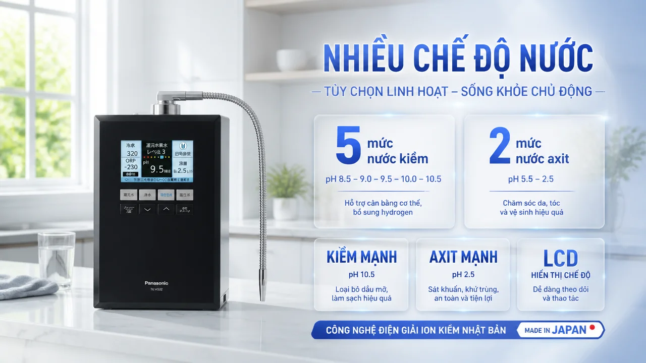 C&aacute;c chế độ nước phục vụ nhiều nhu cầu sinh hoạt