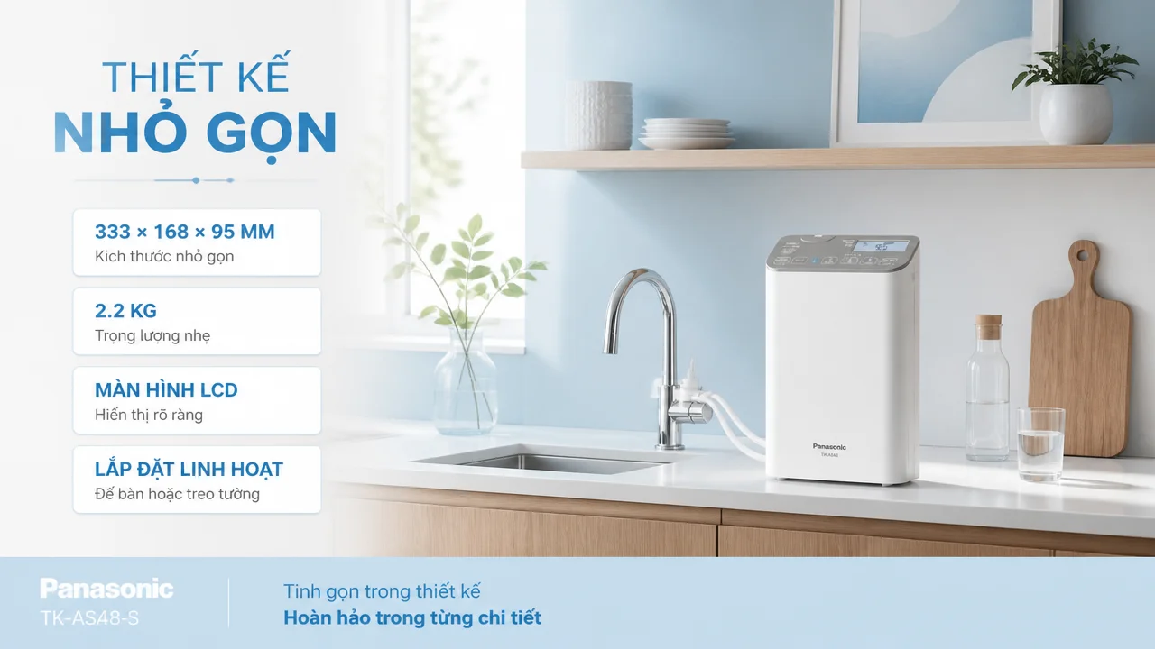 Máy lọc nước ion kiềm Panasonic TK-AS48-S 16 Cần đúng nguồn nước và áp lực nước