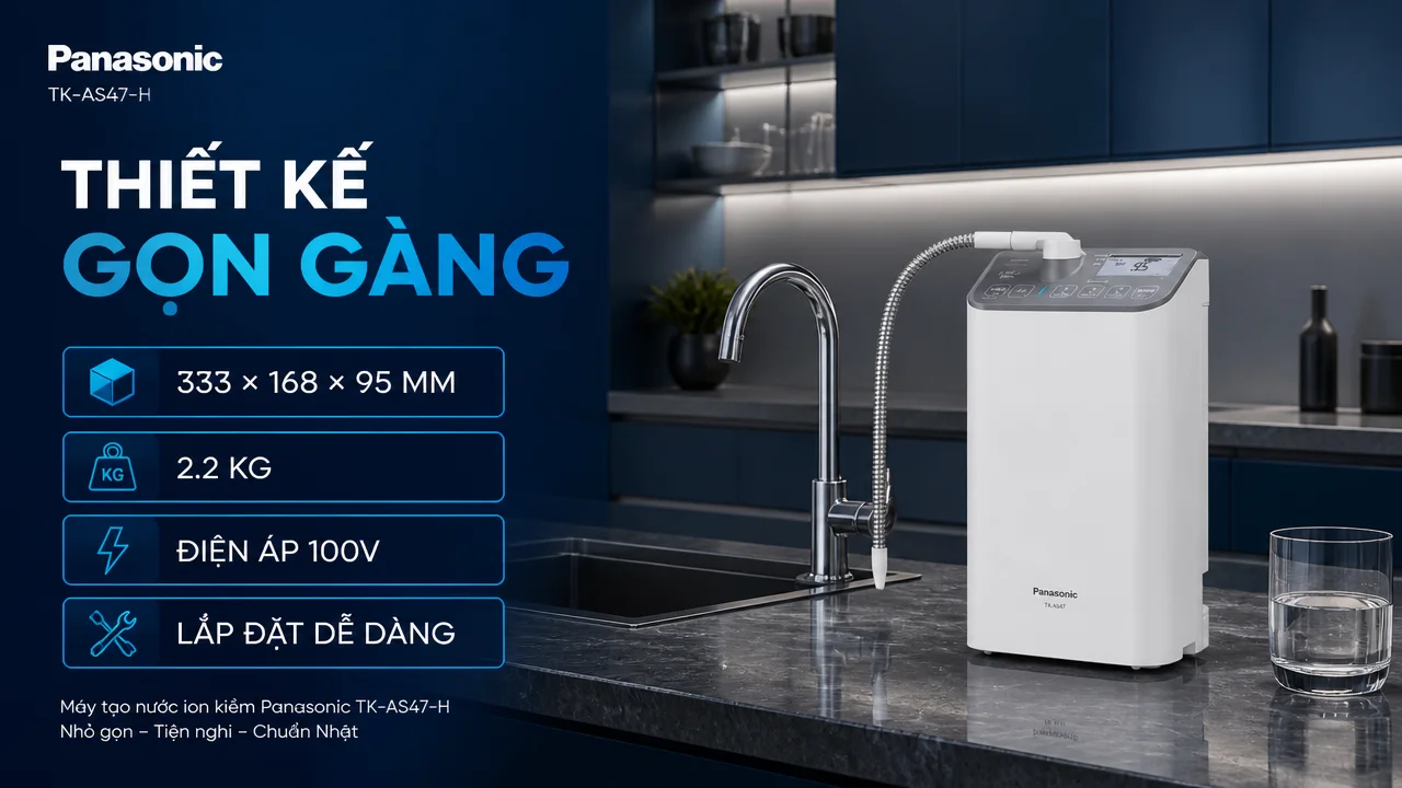 Máy lọc nước ion kiềm Panasonic TK-AS47-H