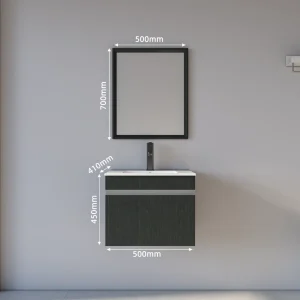 Bộ tủ lavabo kèm tủ gương Hakawa JT-5044 13 Kích thước bộ tủ lavabo Hakawa JT-5044 cỡ 50 cm